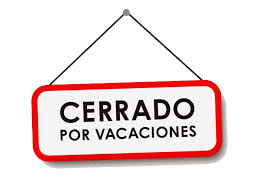 Cierre de nuestras oficinas por vacaciones. Próxima apertura el martes el 10 de septiembre.