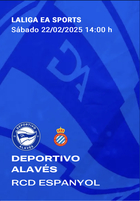 Equipo que ha resultado premiado con dos entradas para presenciar en directo el encuentro de Liga Santander, DeportIvo Alavés - RCD Espanyol.