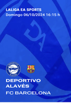 Equipo que ha resultado premiado con dos entradas para presenciar en directo el encuentro de Liga Santander, DeportIvo Alavés - Barcelona.